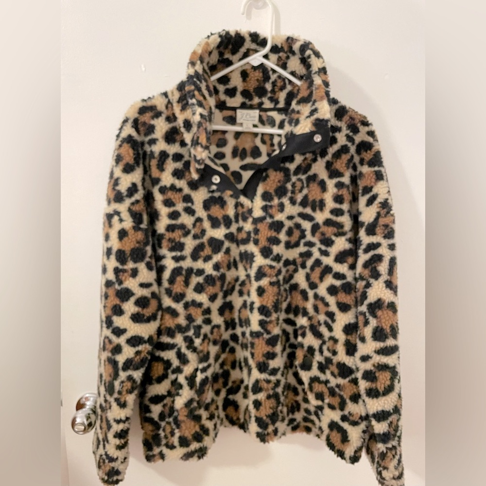J Crew Leopard Pullover!